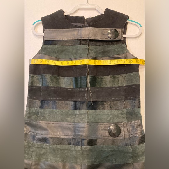 Calvin Klein Size 4 Fall/Winter 2015 Leather Panel Mini Dress - Picture 9 of 15